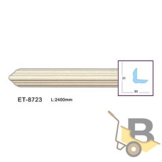 Молдинг кутовий гнучкий ЕТ-8723F 31х30 2,4 м