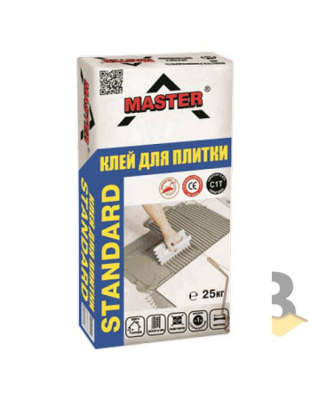Клей для плитки MASTER Standart, 25 кг...