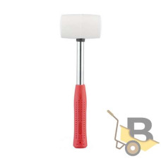 Киянка гумова бiла 450 г металева ручка INTERTOOL HT-0227