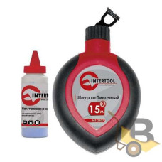 Шнур розмічальний 30 м з коректором INTERTOOL MT-2506