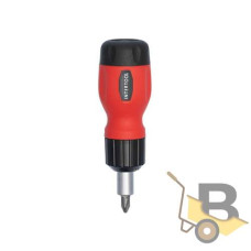 Викрутка реверсивна з насадками 6 од INTERTOOL VT-1009