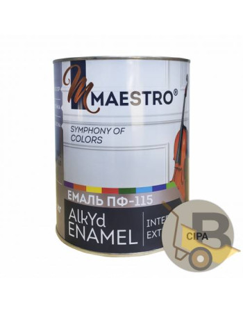 Емаль Maestro ПФ 115 сіра 0,9 кг...