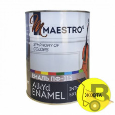 Емаль Maestro ПФ 115 жовта 0,9 кг