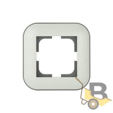 Рамка 1 Loft білий+сірий 404-010003-096