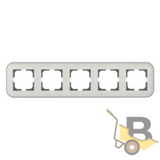 Рамка 5 Loft білий+сірий 404-010003-250