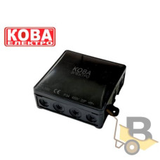 Коробка розподільча герметична Р15 чорна без клемника 94(117,2)х94,5х40,5 мм КОВА Електро 97-02-0192