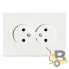 Розетка подвійна Grano 400-010300-908