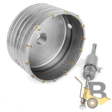 Свердло корончасте по бетону 120 мм + Перехідник SDS-plus 100 мм INTERTOOL SD-7120