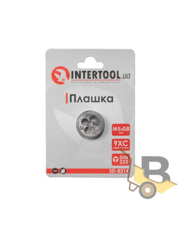 Плашка M5x0,8 мм INTERTOOL SD-8214...