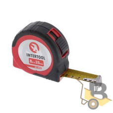 Рулетка з фіксатором 8 м х 25мм INTERTOOL MT-0408