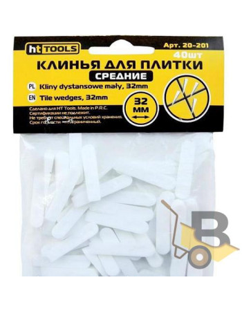 Клини для плитки (середні) 32 мм 40 шт...