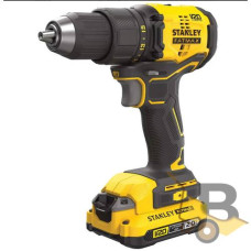 Дриль-шурупокрут безщітковий акумуляторний STANLEY FATMAX 18 В SFMCD710D2K зарядний пристрій та кейс