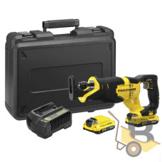 Пила шабельна акумуляторна STANLEY FATMAX 18В SFMCS300D2K з 2 акумуляторами, заряд.прист.та кейсом